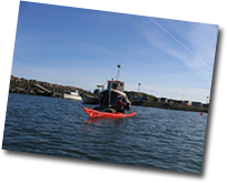 sea kayaking at shielbaggan oec wexford